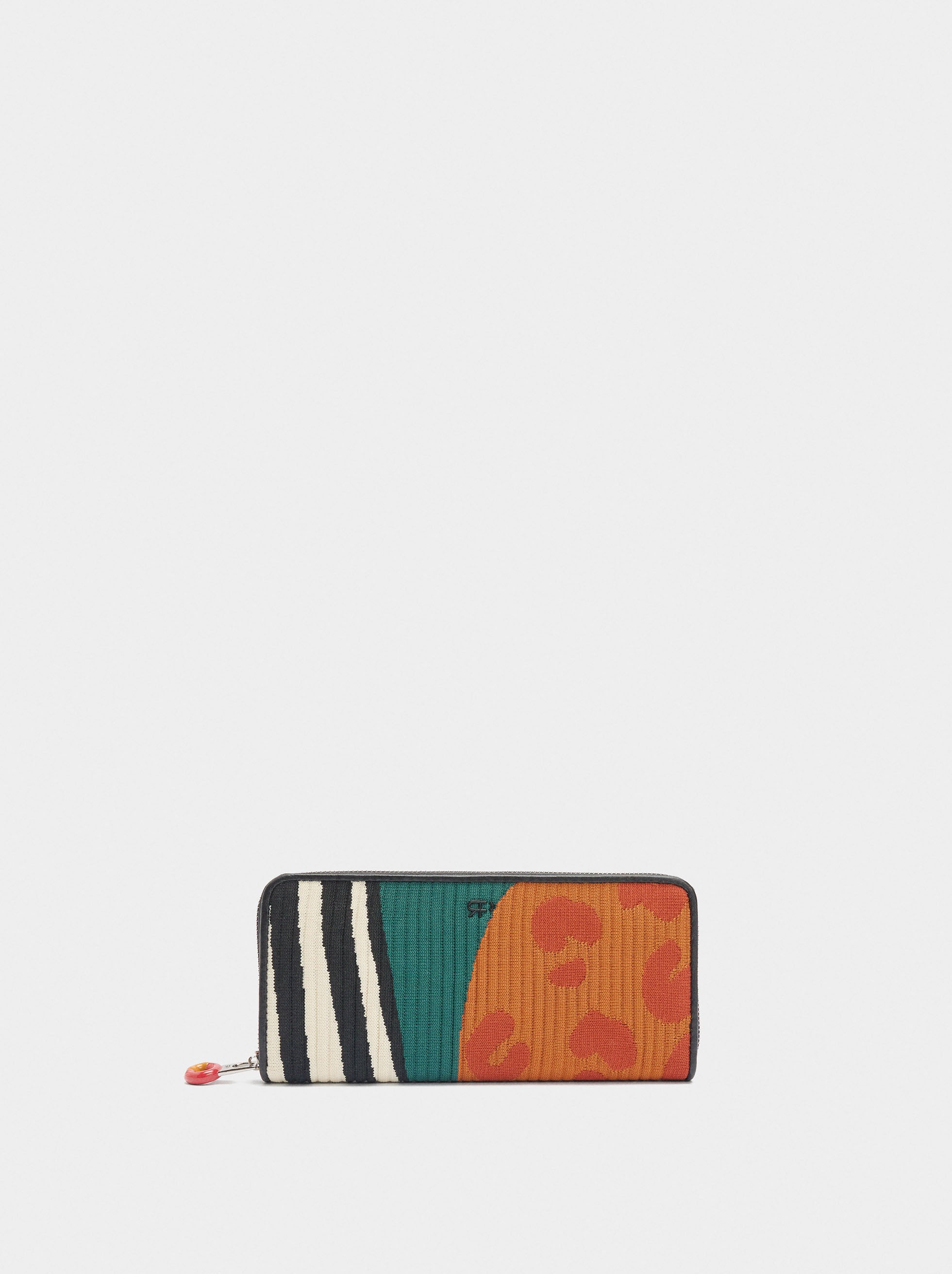 Cartera De Punto Estampado