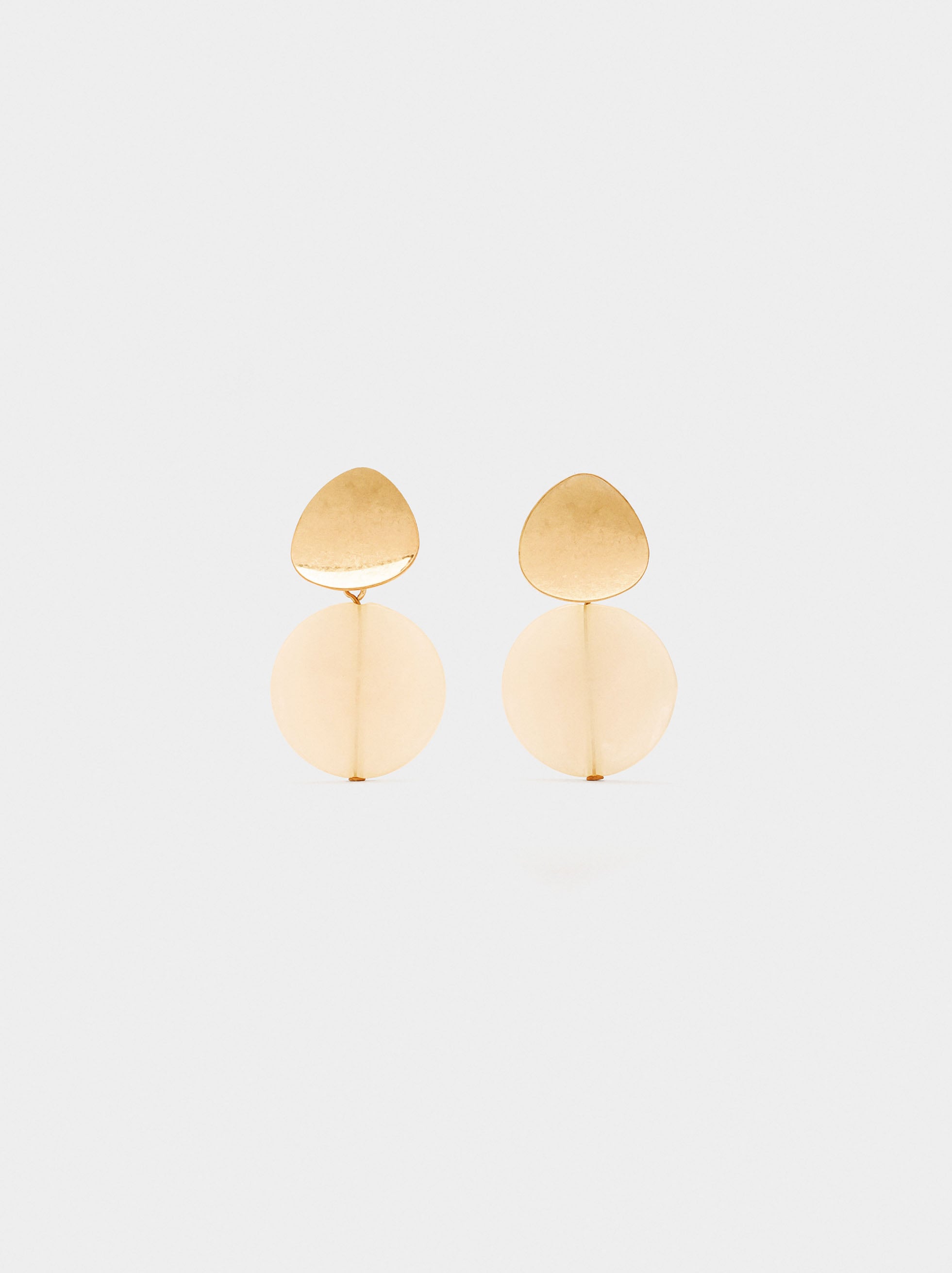 Pendientes Redondos De Resina