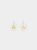 Pendientes Aros Con Pétalo