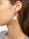 Pendientes Aros Con Pétalo