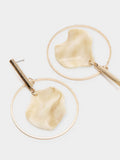 Pendientes Aros Con Pétalo