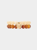 Set De Pulseras Elásticas Con Corazón