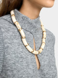 Collar Corto Segmentado Efecto Piedra
