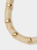 Collar Corto Segmentado Efecto Piedra