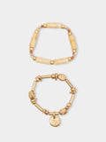 Set De Pulseras Elásticas Efecto Piedra