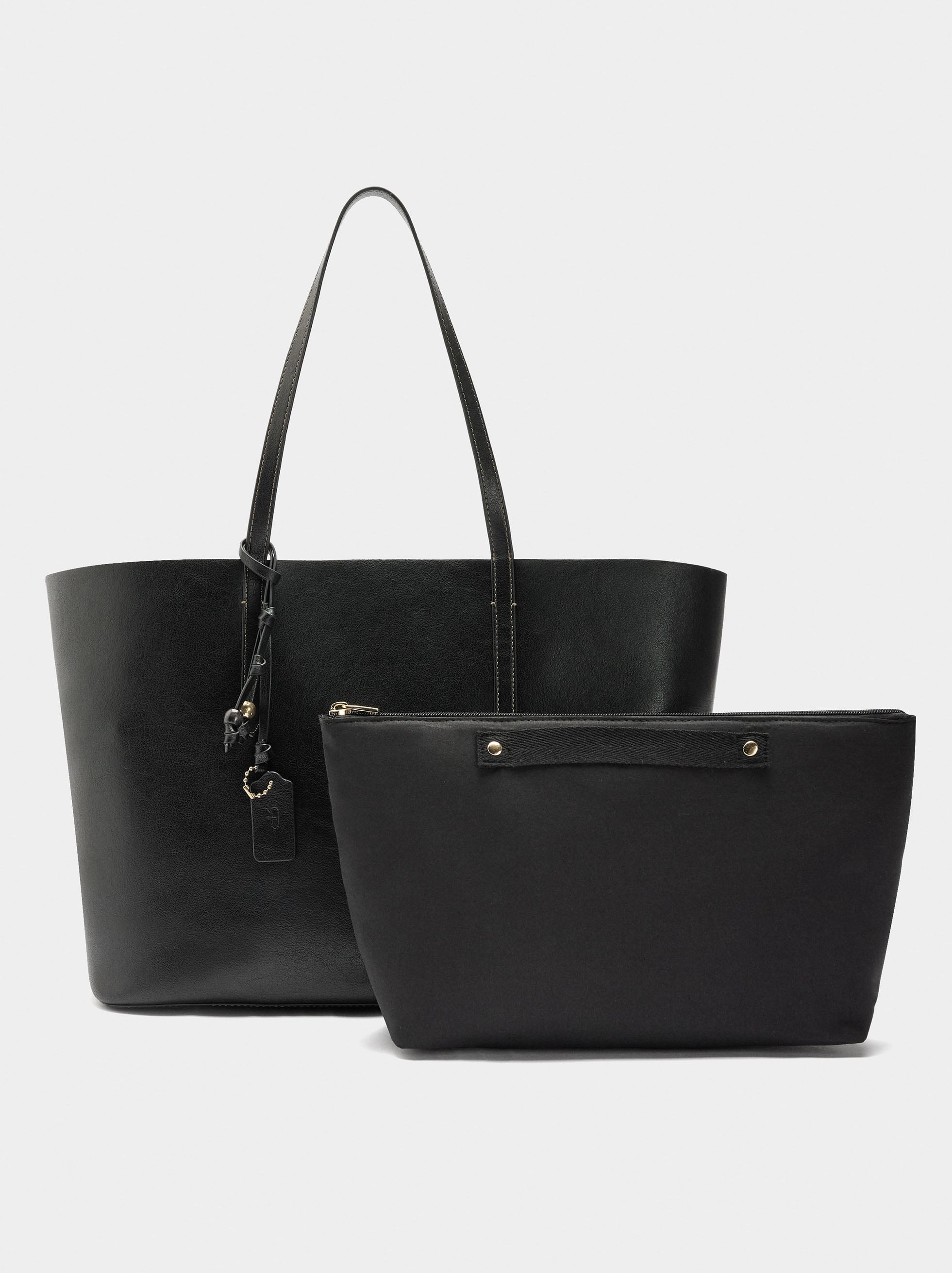 Bolso Shopper Reversible Con Bolsa Extraíble L