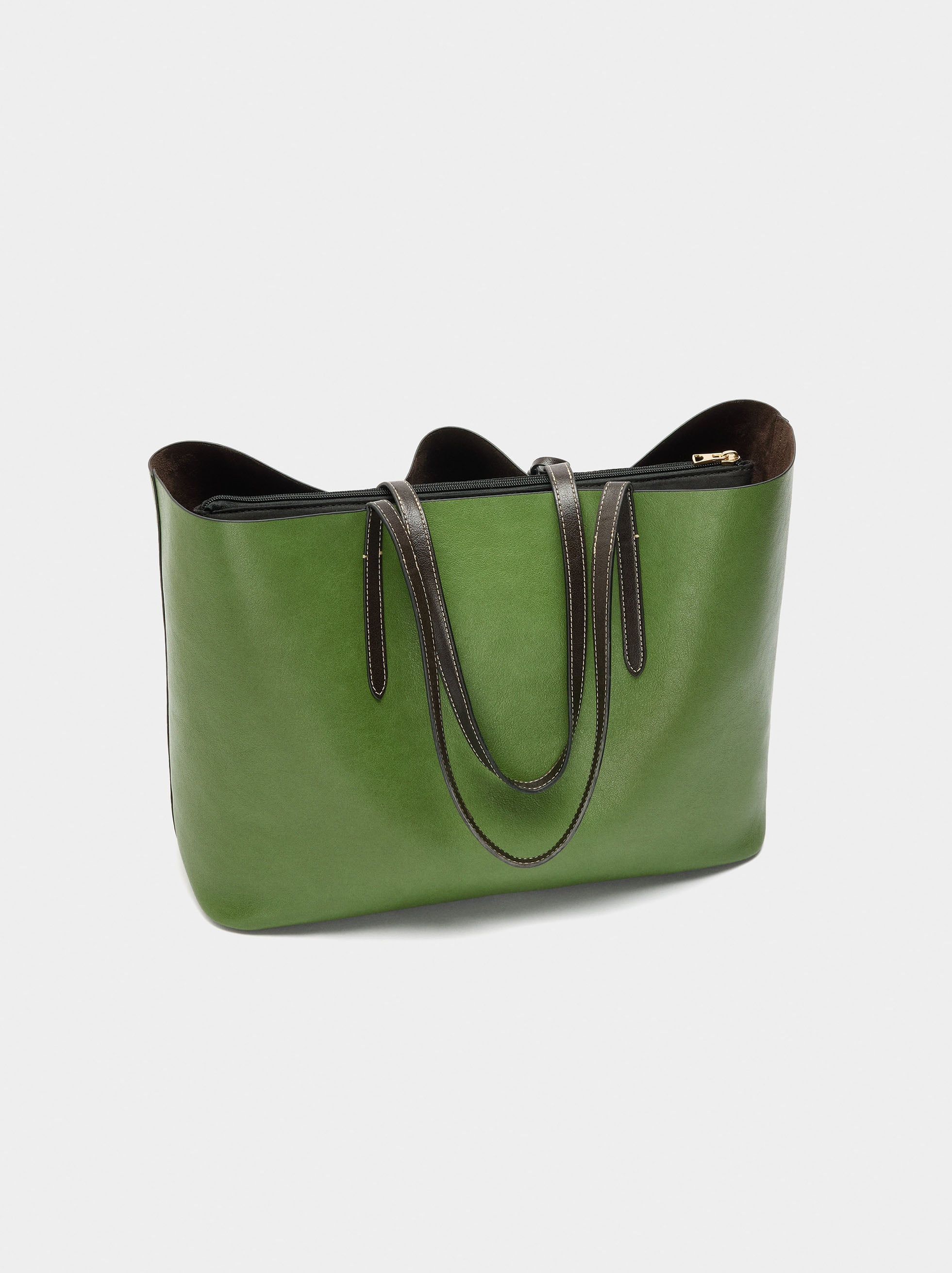 Bolso Shopper Reversible Con Bolsa Extraíble L