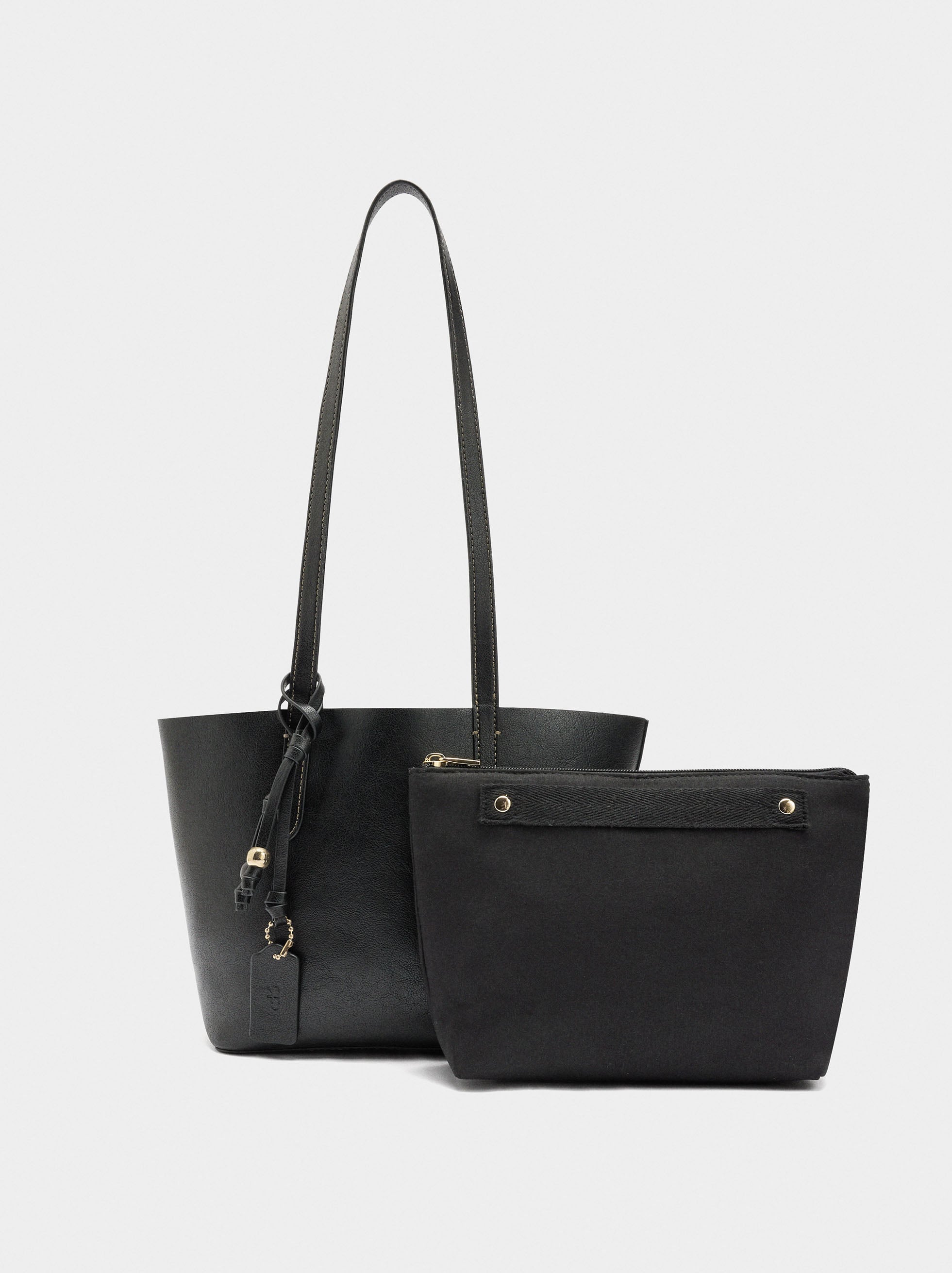 Bolso Shopper Reversible Con Bolsa Extraíble M