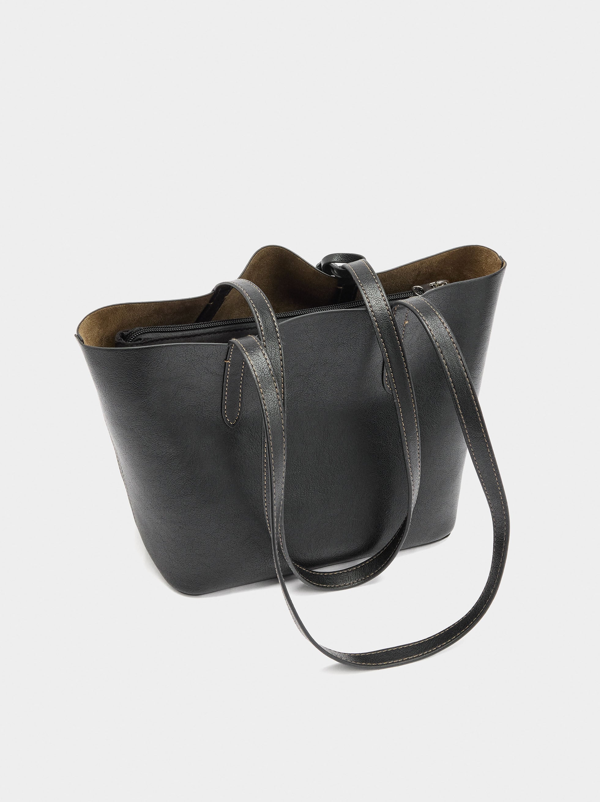 Bolso Shopper Reversible Con Bolsa Extraíble M