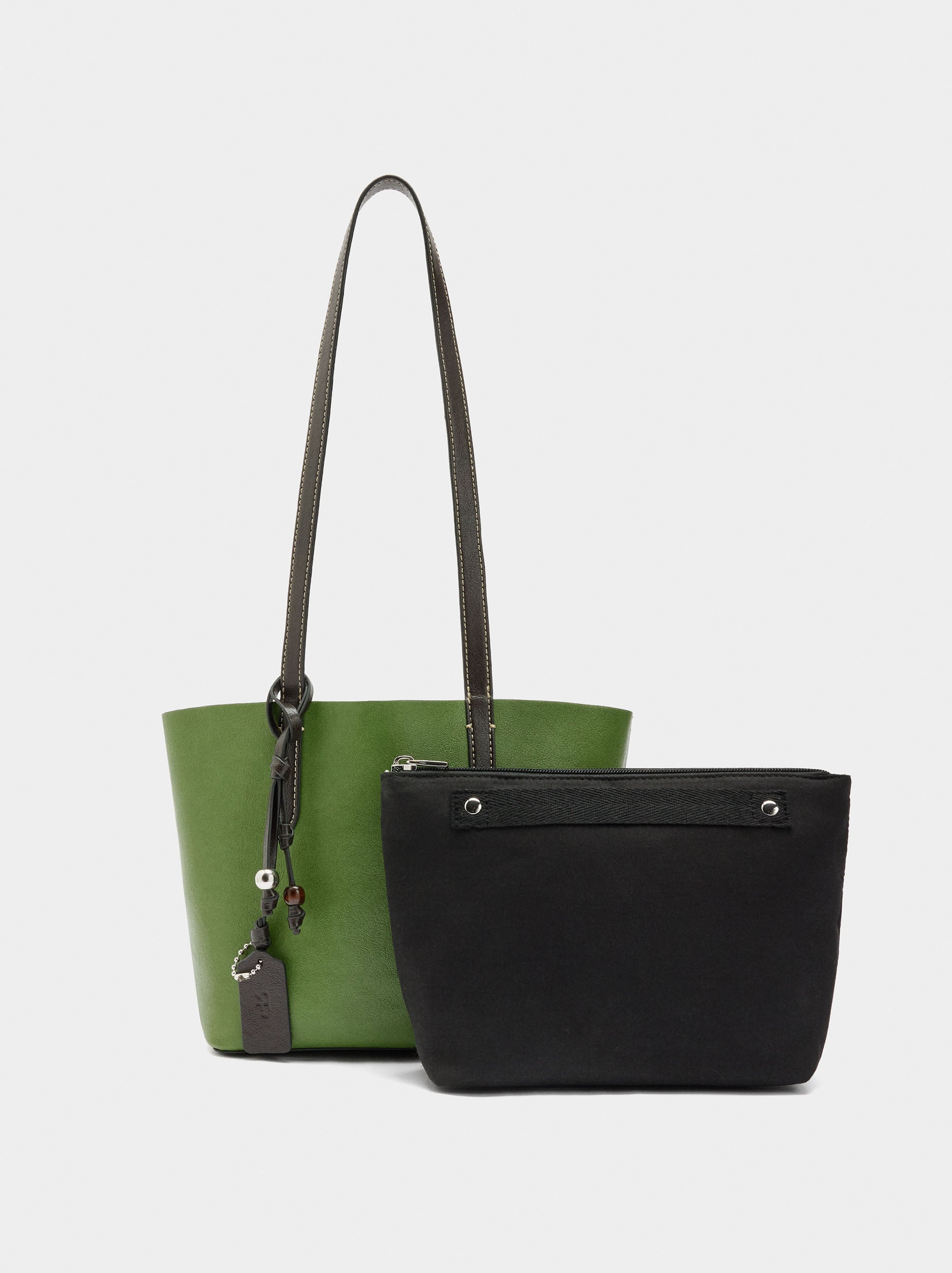 Bolso Shopper Reversible Con Bolsa Extraíble M