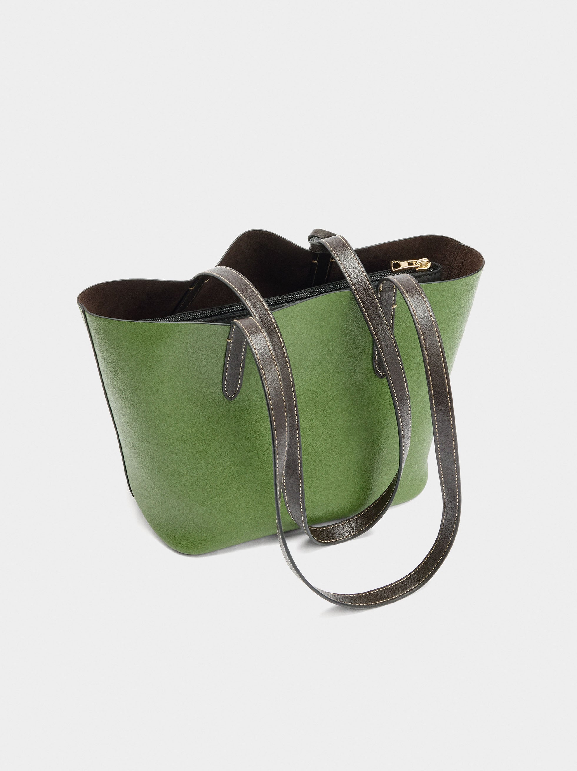 Bolso Shopper Reversible Con Bolsa Extraíble M