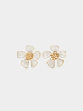 Pendientes Flor Con Relieve