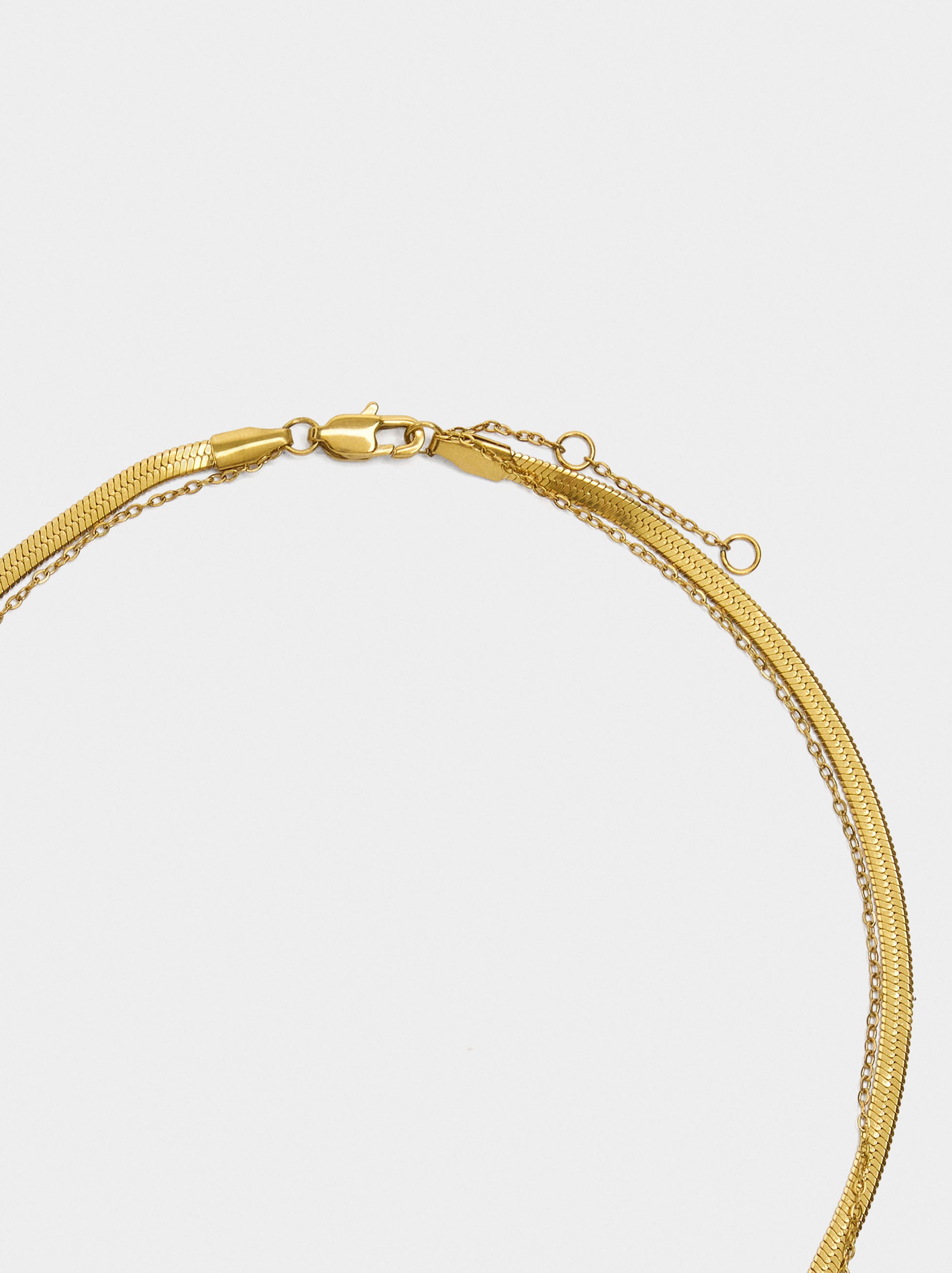 Set De Collares Con Perlas De Agua Dulce - Acero Inoxidable