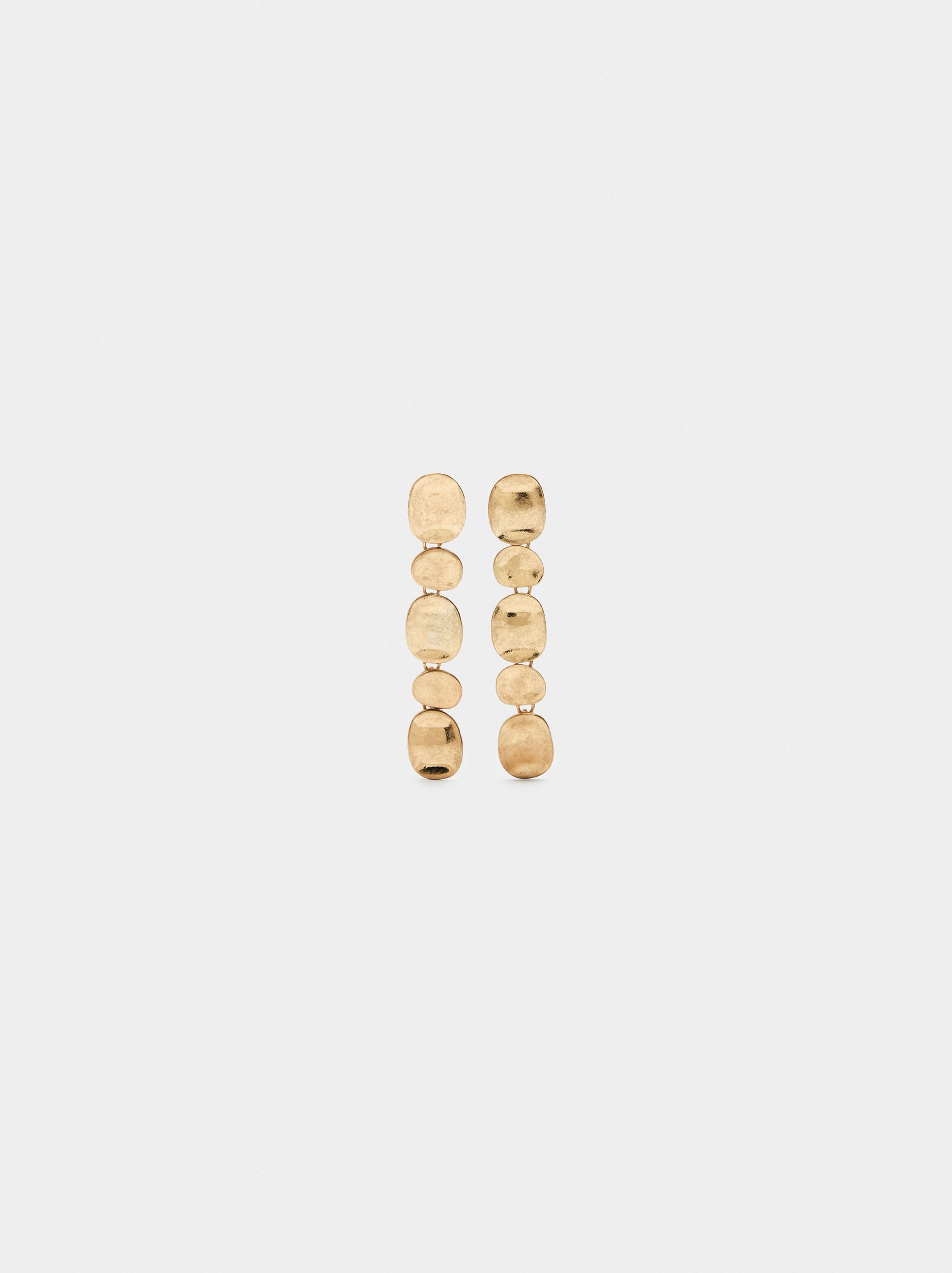 Pendientes Largos Con Formas Ovaladas
