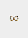 Pendientes De Aro Dobles Bicolor - Acero Inoxidable