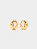 Pendientes De Aro Irregular