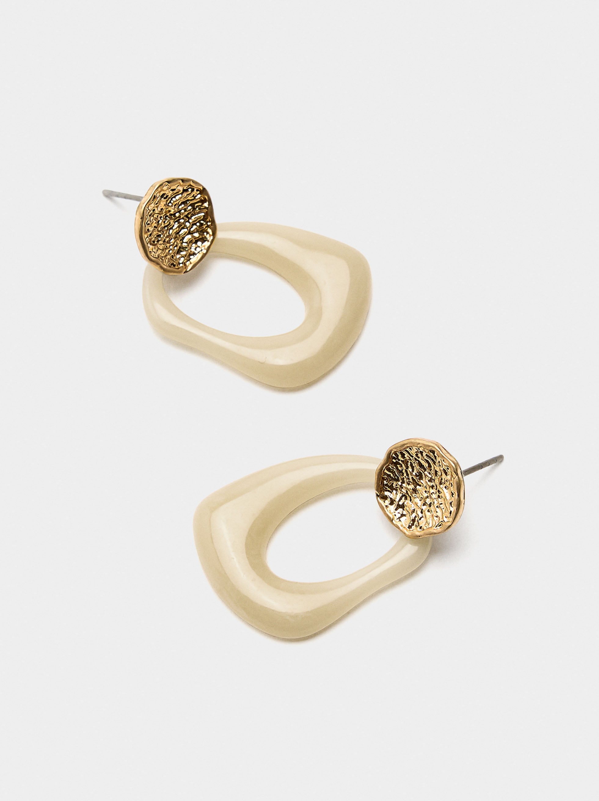 Pendientes Largos Con Aro