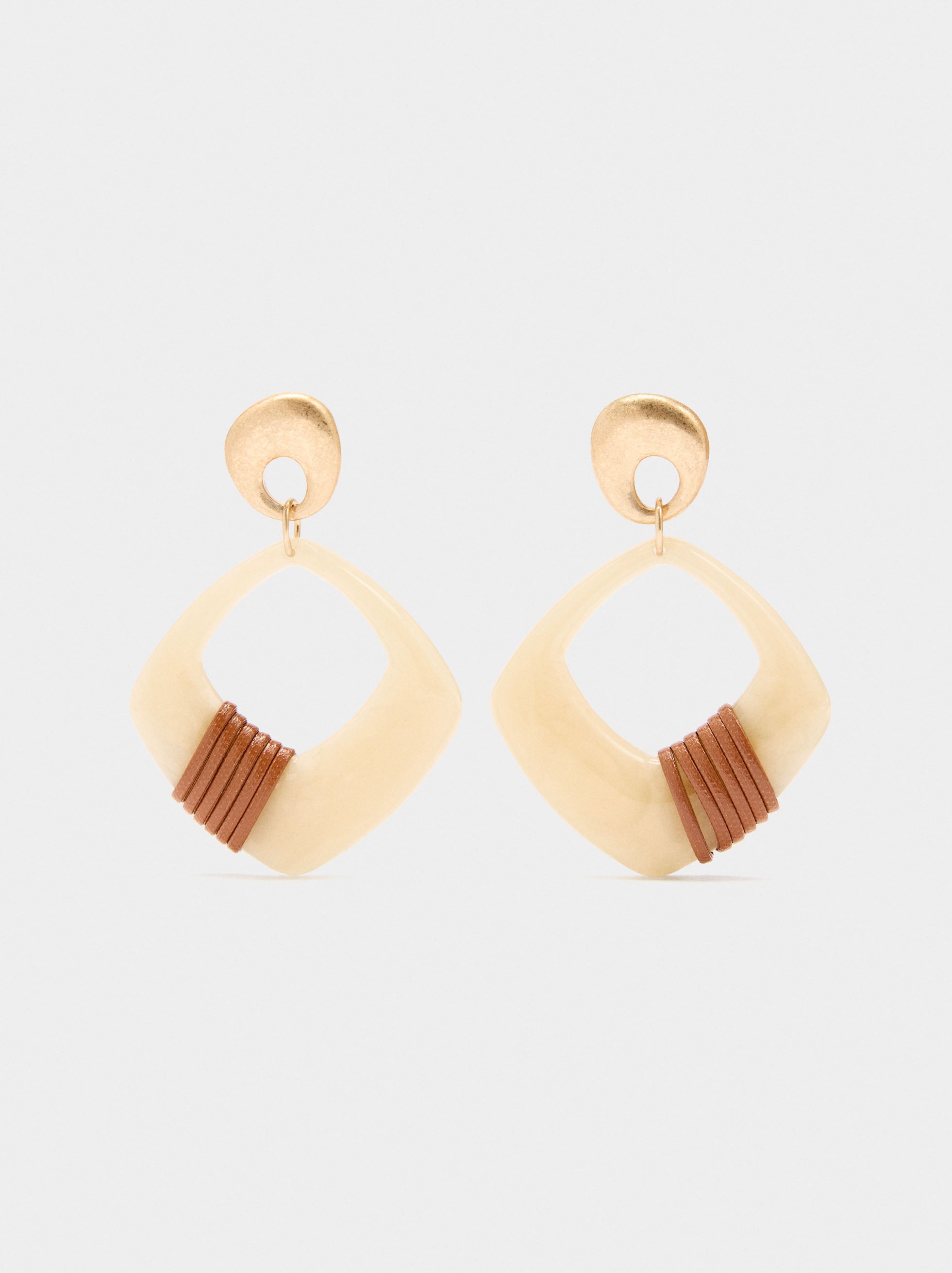 Pendientes Largos De Resina