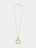 Collar Largo Con Colgante De Aros