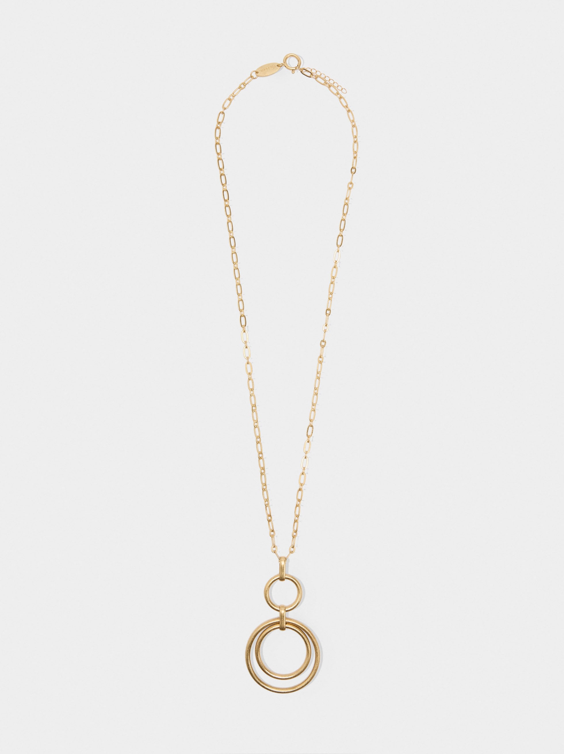 Collar Largo Con Colgante De Aros