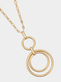 Collar Largo Con Colgante De Aros