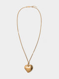 Collar Cadena De Serpiente Con Corazón