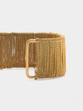 Pulsera Ancha Con Cadenas