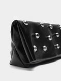Bolso De Mano Con Esferas Y Solapa