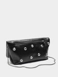 Bolso De Mano Con Esferas Y Solapa