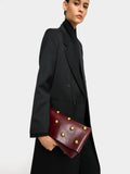 Bolso De Mano Con Esferas Y Solapa