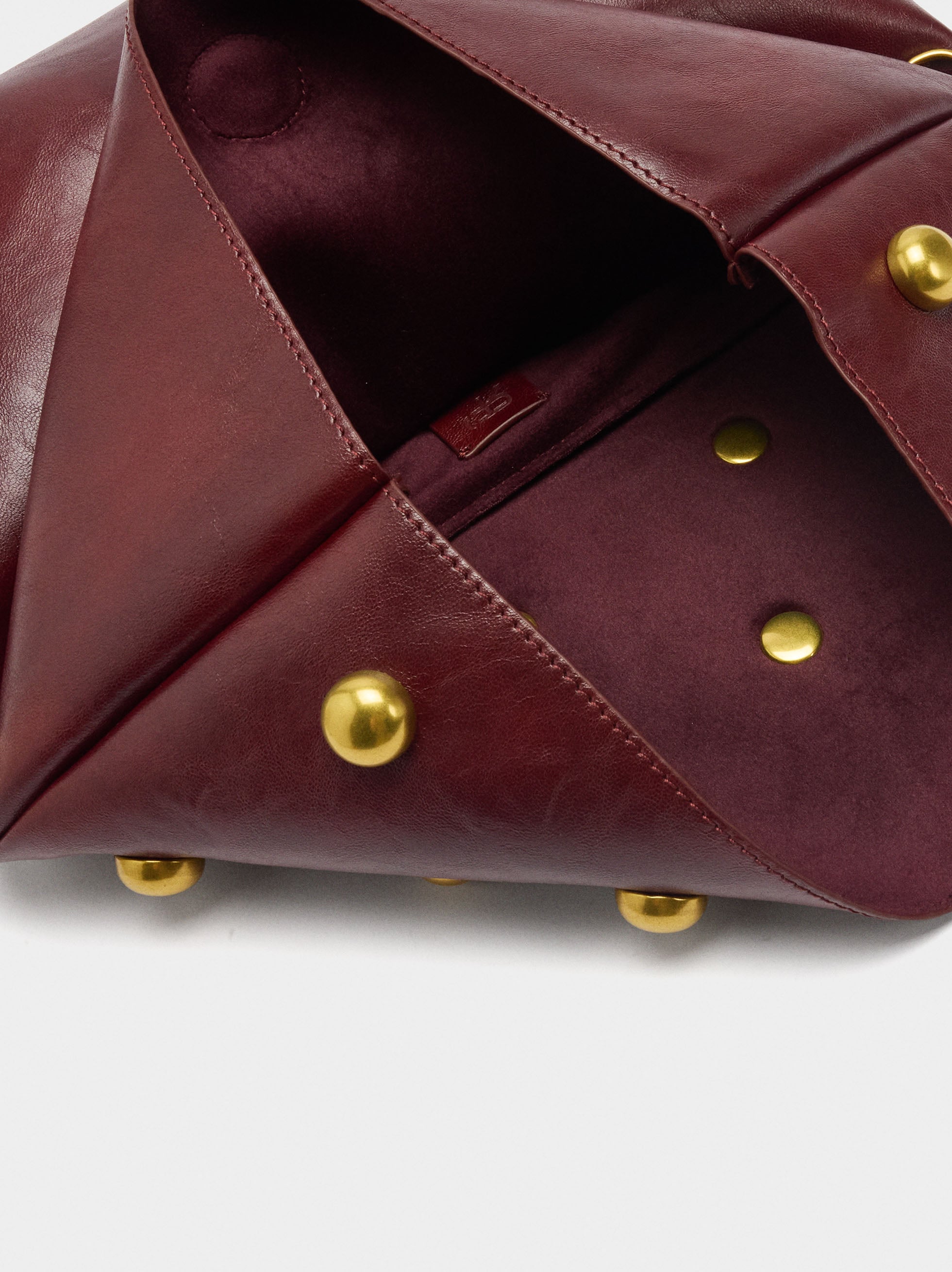 Bolso De Mano Con Esferas Y Solapa