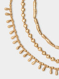 Set De Collares Cortos Dorados