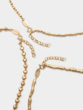 Set De Collares Cortos Dorados