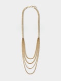Collar Largo Con Múltiples Cadenas