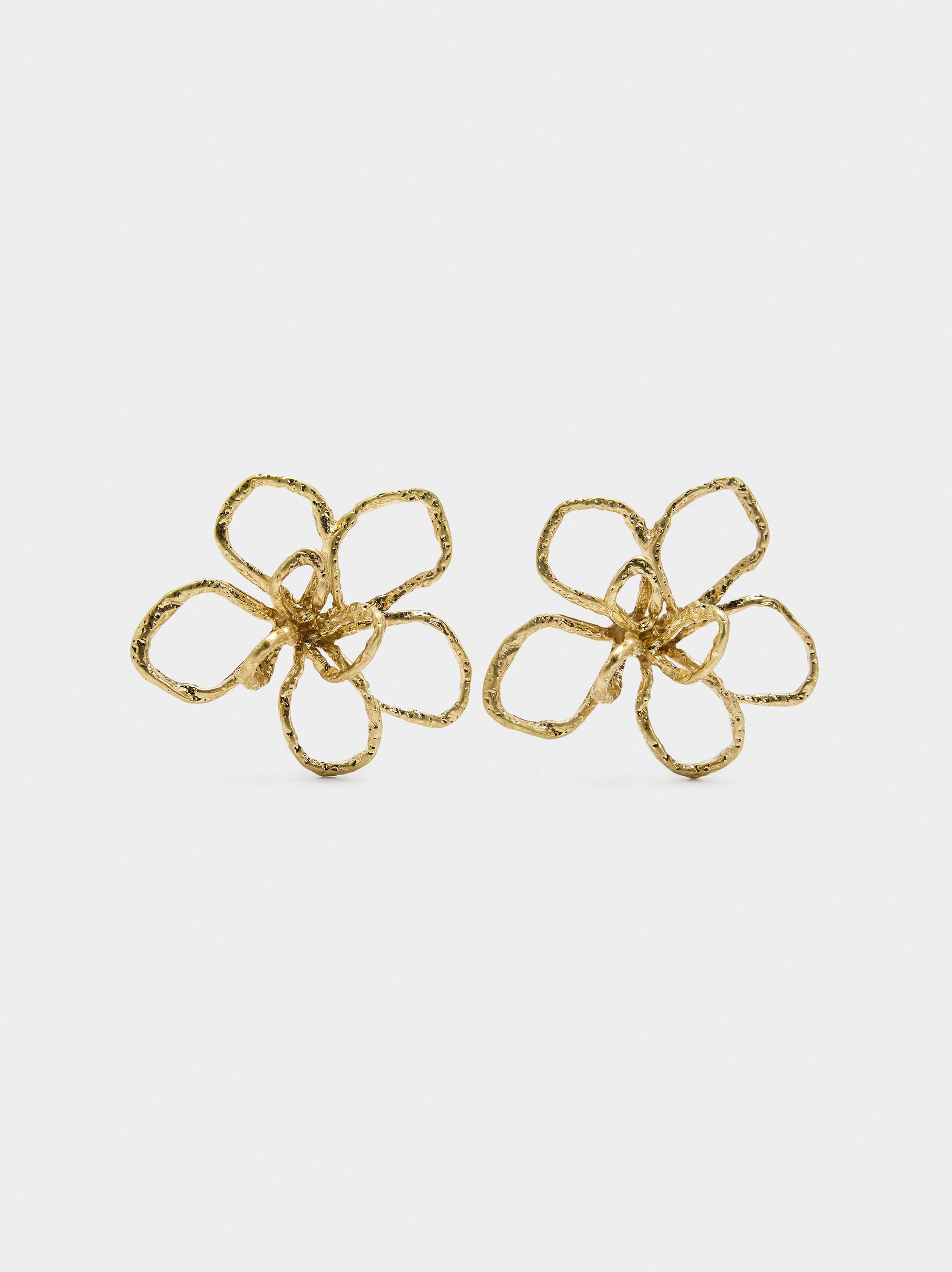 Pendientes De Flor Irregular
