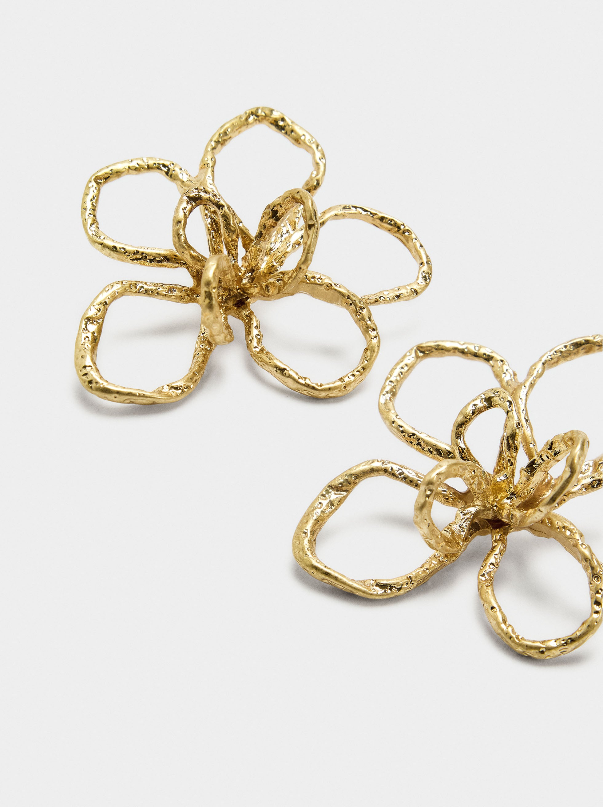 Pendientes De Flor Irregular