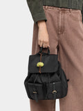 Mochila De Nylon Con Colgante