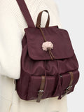 Mochila De Nylon Con Colgante