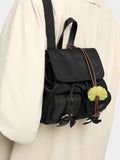 Mini Mochila De Nylon Con Colgante
