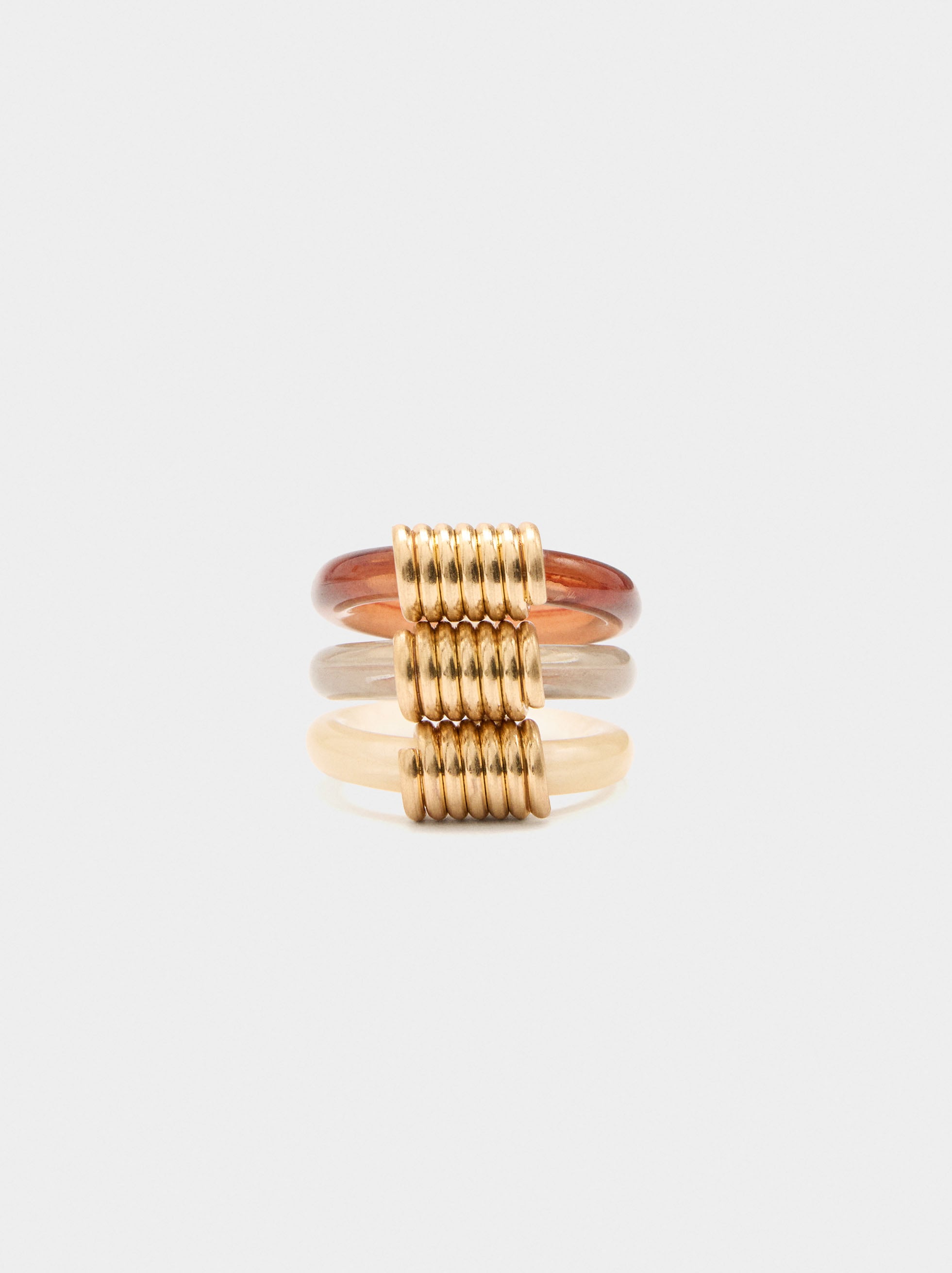Set De Anillos De Resina