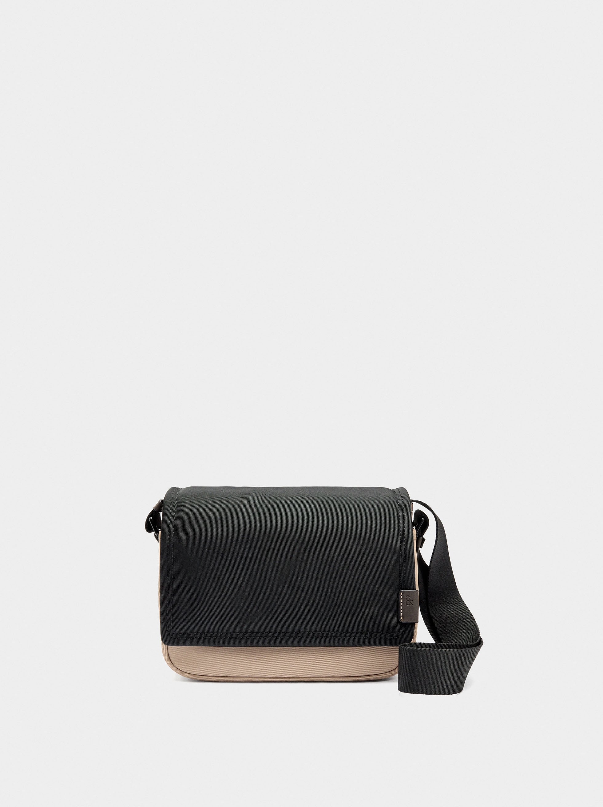 Bolso Bandolera Color Block De Nylon