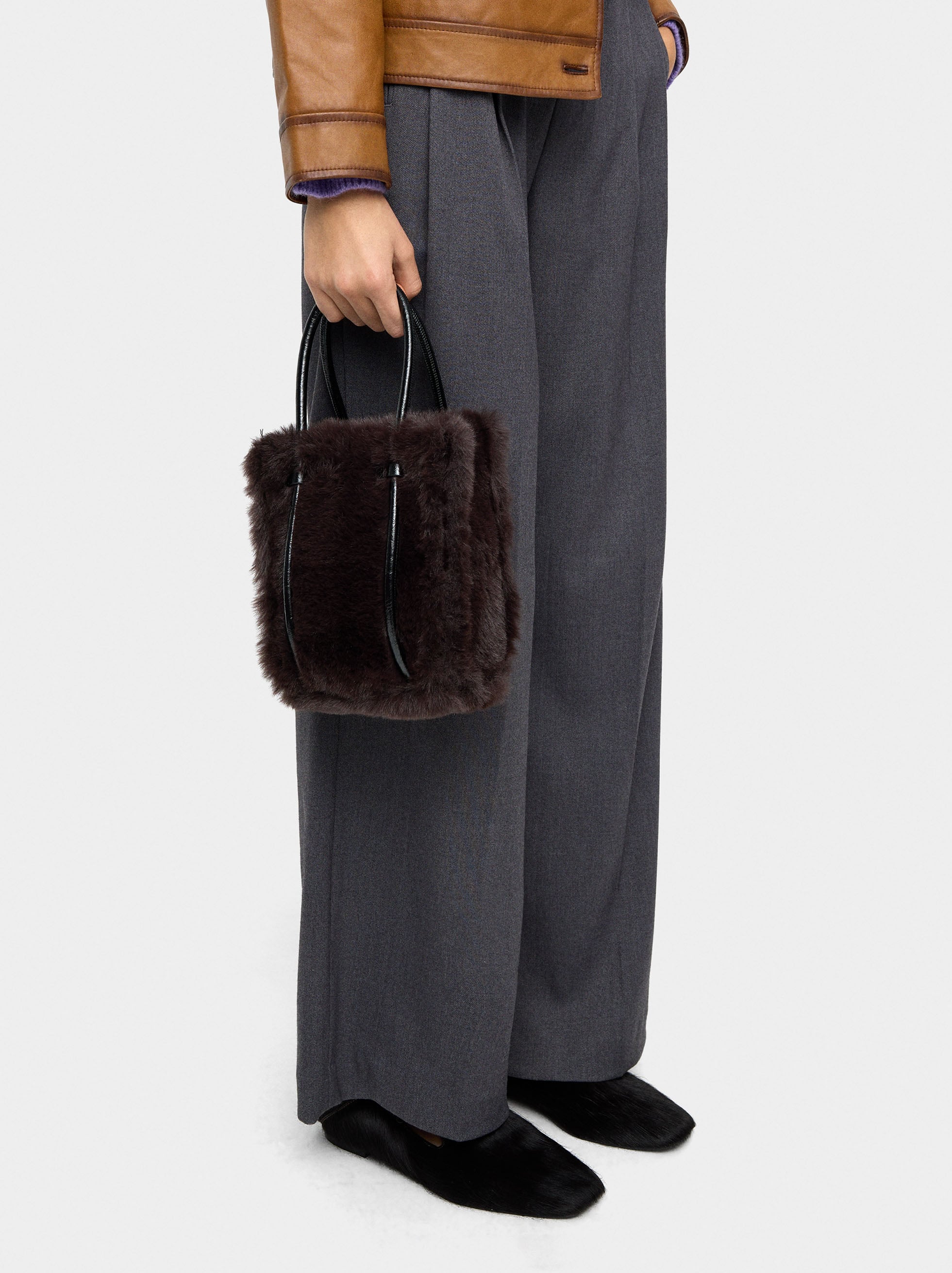 Bolso Tote Efecto Pelo