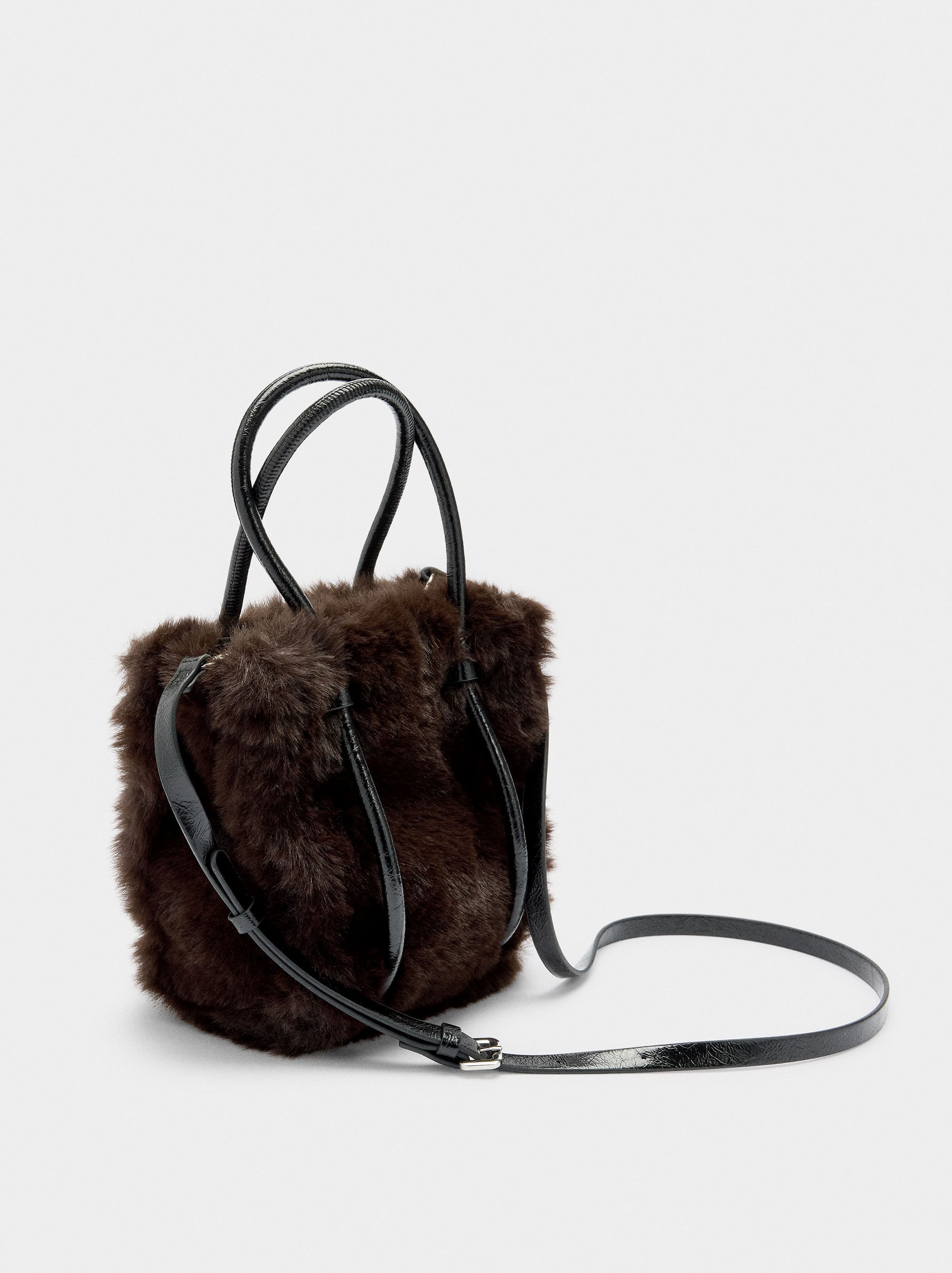 Bolso Tote Efecto Pelo