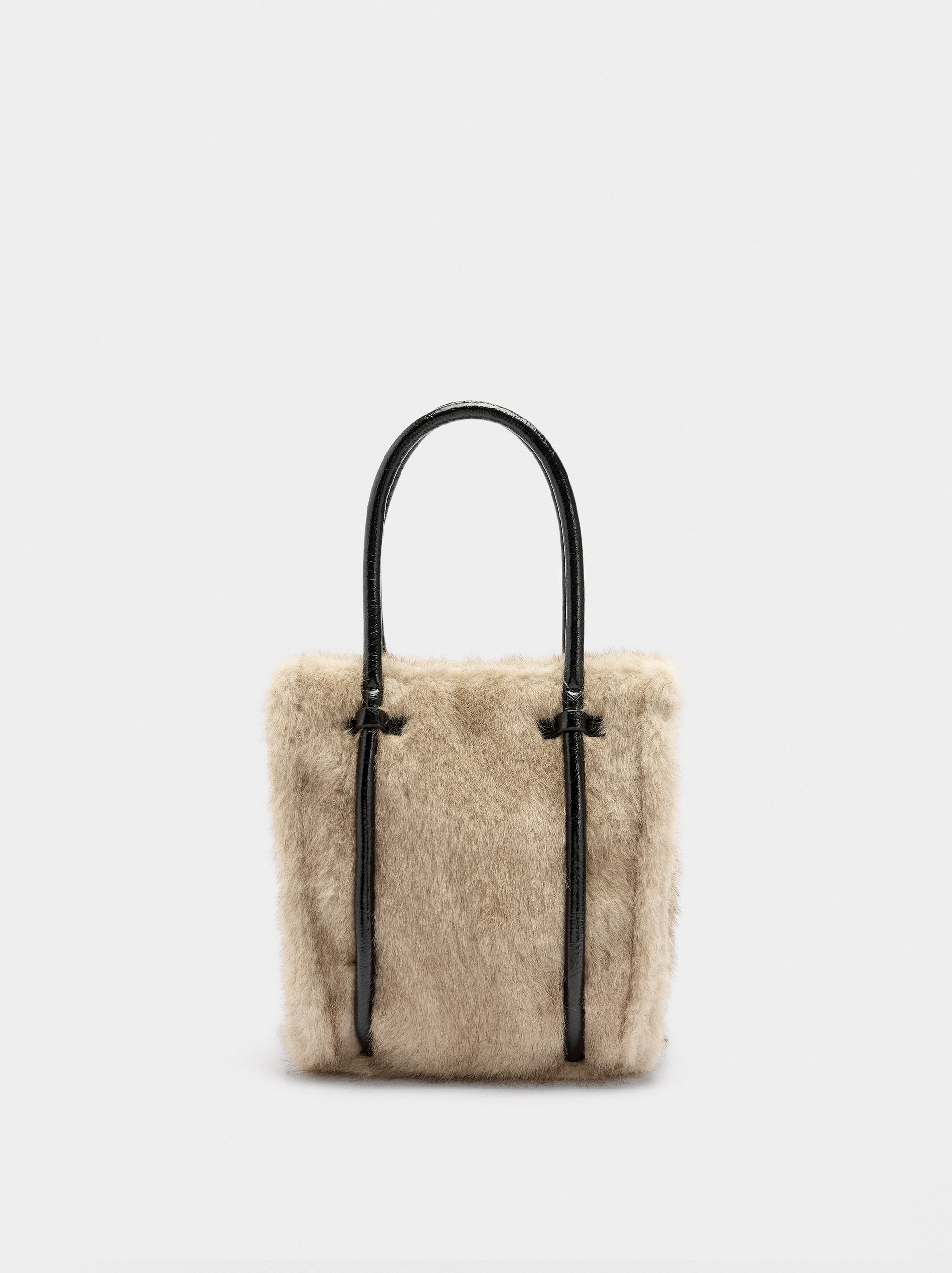 Bolso Tote Efecto Pelo