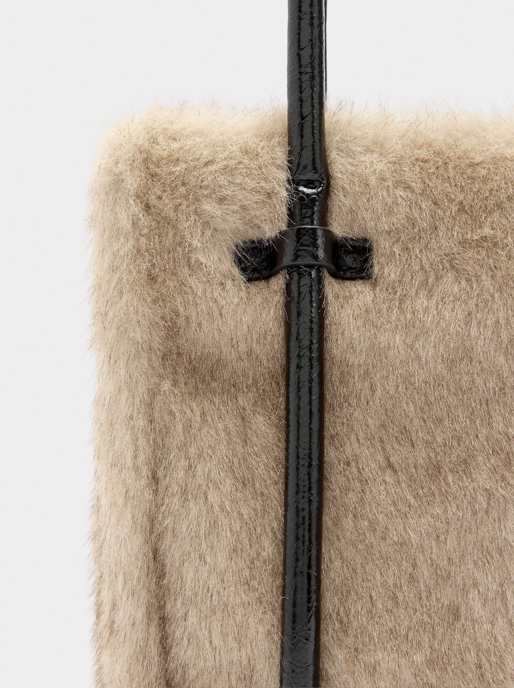 Bolso Tote Efecto Pelo