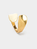 Anillo Cruzado Con Esmalte