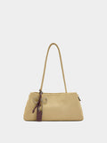 Bolso De Hombro Efecto Piel Con Colgante