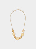 Collar Con Cuentas Efecto Piedra