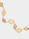 Collar Con Cuentas Efecto Piedra