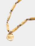 Collar Corto Segmentado Efecto Piedra